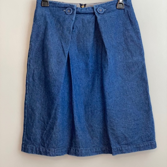 EUC Anthropologie Lili's Closet Cameron Denim Skirt Size Small - Picture 2 of 9